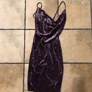 Cowl neck midi dress